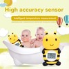 Baby Bath Thermometer Bee Shaped Alarm Function Infant Bath Safety