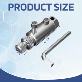 Screw Extractor, Screw Extractor for Removing Pipe Breakage Screws, Left Extractor for Repairing Pipe Thread Connections, Screw Remover Adjustable, Suitable for 1/4, 1/6 and 1 Inch Pipe