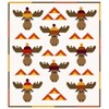 Cotton Street Commons Chocolate Moose Pattern, White