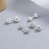 CZ Balls Double Sided Cartilage Tiny Stud Earrings 925 Sterling