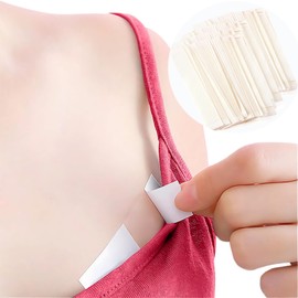 MyMegan Double Sided Tape for Clothes, 100 Stripes Tape for Fashion, XL Upgraded Body Tape, Long Lasting Fabric Tape for Dresses, Bras, Tops, Versatile Boobtape, Skin Tape & Hemming Tape