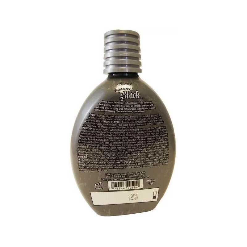 Millennium Tanning SOLID BLACK Tan Bed Bronzer & SOLID BLACK