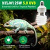 MIXJOY UVB Bulbs for Reptiles 5.0, 26W Tropical UVA UVB