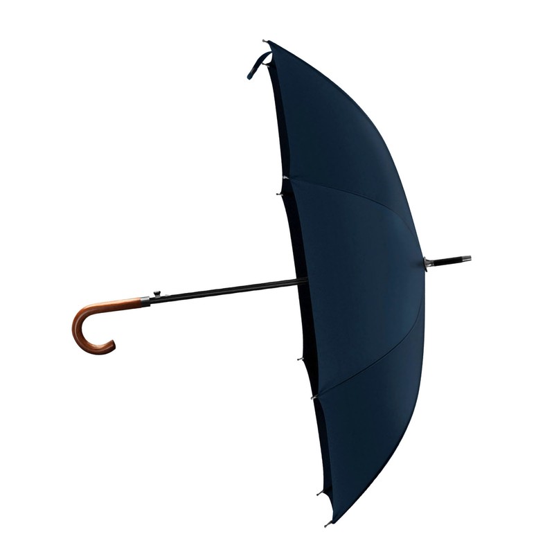 Long Umbrella Long Wooden Handle Windproof Retro Style Water Resistant