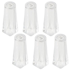 Cutelec Pull Cord Tassel 6pcs Clear Plastic for Blinds Pull Cords, Roman Shades Curtain Crafts