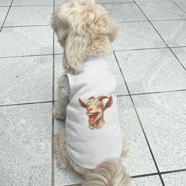'Laughing Billy Goat' Pet Dog/Cat T-Shirt (PT00137964)