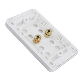 Selby Premium 1 Speaker Cable Banana Plug Socket Wall Plate Wallplate