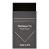 Black Solid Flat Pre Folded Pocket Square on Card For