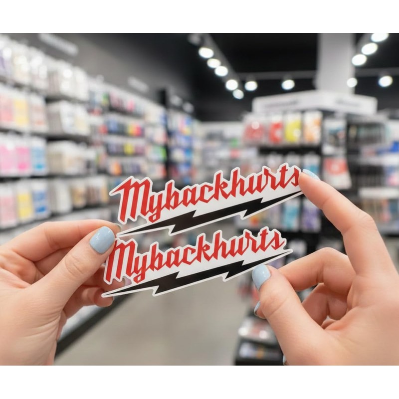 AK- (Pack of 2) My Back Hurts Hard Hat Work