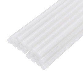 uxcell 20pcs Hot Glue Sticks for Glue Gun 7mm/0.28-inch x 4-inch Mini Hot Melt Adhesive Glue Stick Glitter White
