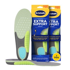 Dr. Scholl's Extra Support Shoe Insoles for Women, Size 6-11, 2 Pairs: Designed for Plus-Size and Tall Women, Arch Inserts - Helps Reduce Lower Back Pain and Foot & Leg Fatigue