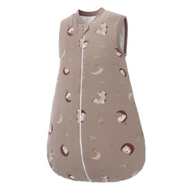 Miracle Baby Sleeping Bag 2.5 Tog 0-6 6-18 Months Baby Wearable Blanket 100% Cotton Winter Warm Baby Sleep Bag For Unisex Toddler Boys & Girls0-6 Months (Bunny Moon S)