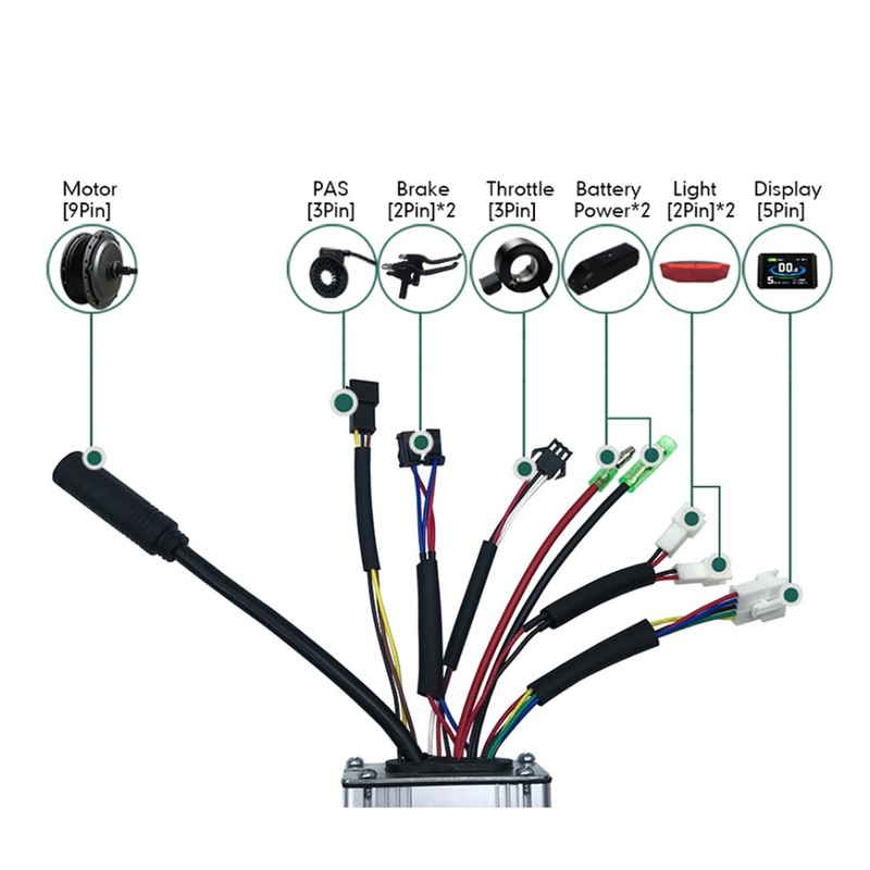 KT 17A Controller 36V 48V Motor Controller Square Wave with