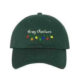 Prfcto Lifestyle Merry Christmas Baseball Cap- Christmas Party Hats Unisex (Forest Green)