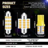 Tallew 24 Pieces Dome Light LED Car Bulb Kit Set
