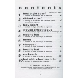 COLINETTE Knitting Pattern Booklet - Accessories - 10 Designs