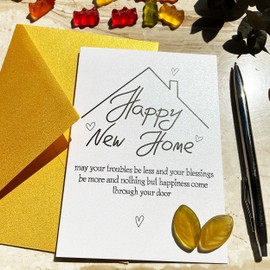 Happy New Home - Funny New House Congratulations and Housewarming Card with Irish Blessing, Welcome New Homeowner, Home Sweet Home