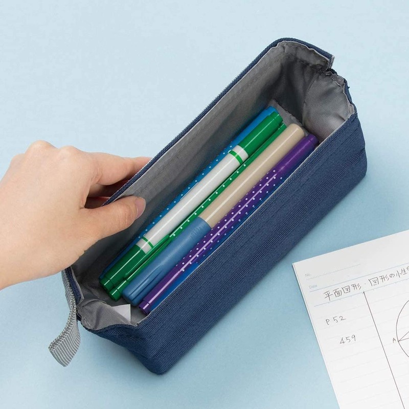 Sun-Star Stationery Pen Case Tray Type Arc No Navy S1419900