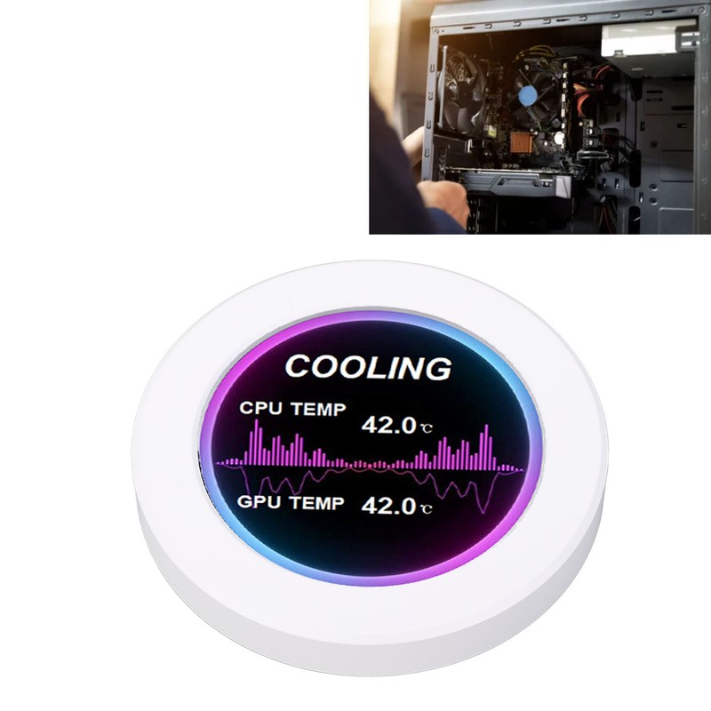 2.1in Round IPS LCD Display 360 Degree Rotation 480x480 Watercooler