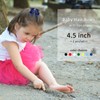 4.5 Inch White Hair Bow Clips for Girls - Set