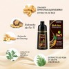 Meidu Champú Tinte Cabello Marrón Oscuro Gris Semipermanente Color Mujeres