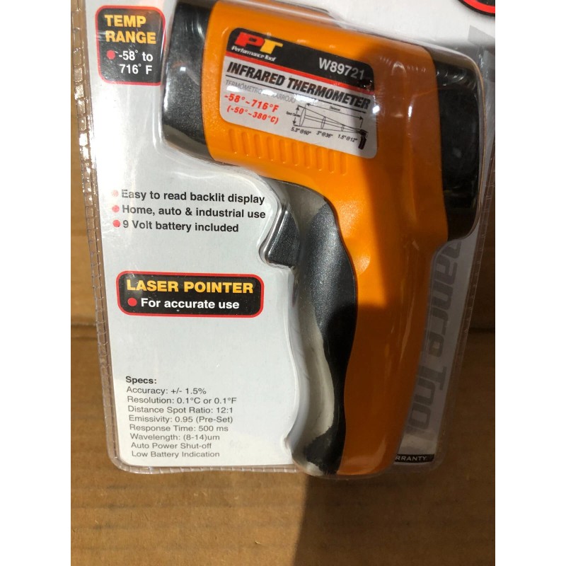 Performance Tool® - Non-Contact Laser Infrared Thermometer (-58°F to 716°F)