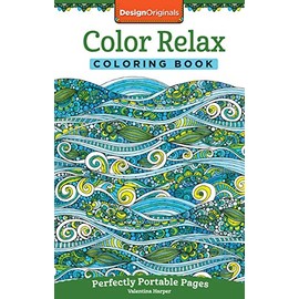Color Relax Coloring Book: Perfectly Portable Pages (On-the-Go Coloring Book) (Design Originals) Extra-Thick High-Quality Perforated Pages; Convenient 5x8 Size is Perfect to Take Along Wherever You Go