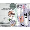 NYCCSM Halloween Bow Ghost Shower Curtain Hooks,71W x71H
