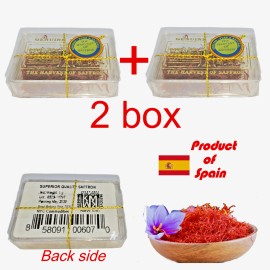 Harvest of Saffron 2 pks of 1gm 100% Original Harvest of Saffron Spice SPAIN -  Pure Kesar