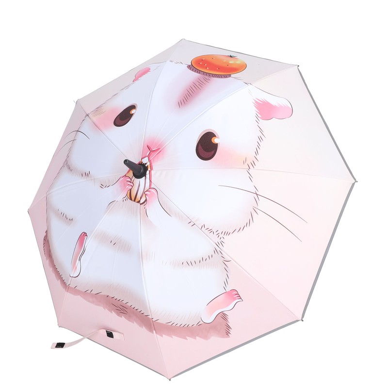 Portable Umbrella with Fan Reflective UPF 50+ Sun and Rain