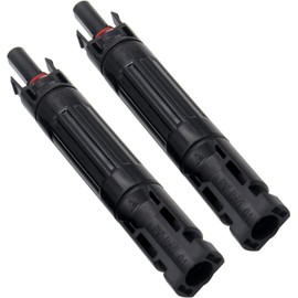 RKURCK 2PCS Solar Panel PV Connector with Built in 10A Fuse Waterproof Solar Panel Cable Connector