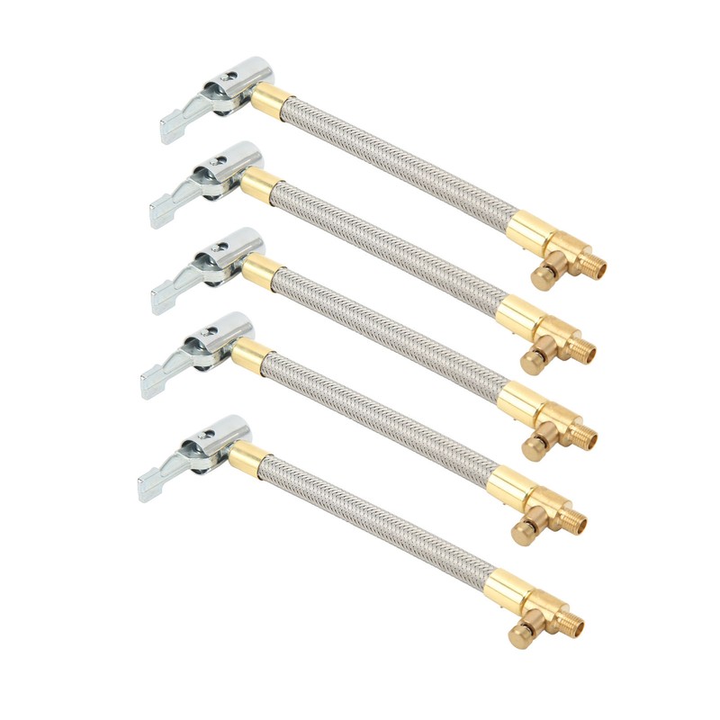 5pcs 10cm Tire Inflator Hose Quick Inflation Air Pump Extension
