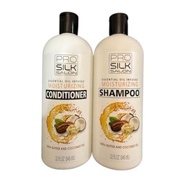 Pro silk salon - Champú Y Acondicionador Dúo - Manteca De Karité Y Aceite De Coco