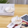 oskas White Ring Dish Holder,Engagement Wedding Bridal Shower Gift，Decorative Trinket