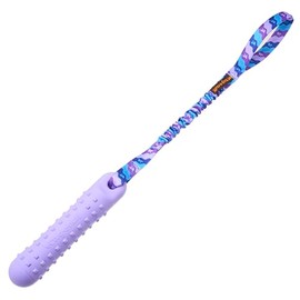 Tug-E-Nuff | BOB Dog Dummy: 3-in-1 Fetch, Tug & Water Toy. Durable, Waterproof, Floatable. Bungee Handle for Tugging. (Purple)