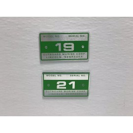 Lawn-Boy Vintage Lawn Boy Push Mower New ID Tags Green 19" & 21"