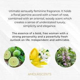 Madamoisella Hair Oil - Inspired Grooming Formula for Conditioning, Hydrating, Moisturising, Fresh & Healthy Soft Hair, 100% Alcohol & Vegan Free - Miss Amour (30ml)