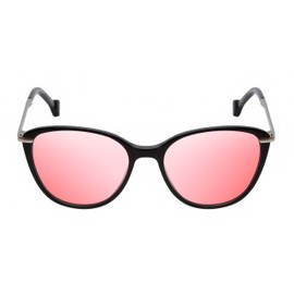 Calabria Greer Cat Eye Pink Tint FL-41 Reading Glasses +3.50 Shiny Black Women Blue Light Sensitivity Migraine FL41 Readers