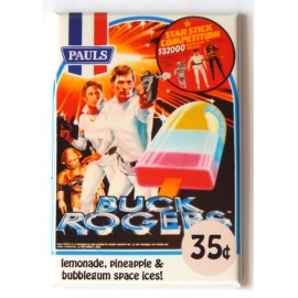 Blue Crab Magnets Buck Rogers Ice Cream FRIDGE MAGNET sign popsicle tv show - 1.75 x 2.75 inches
