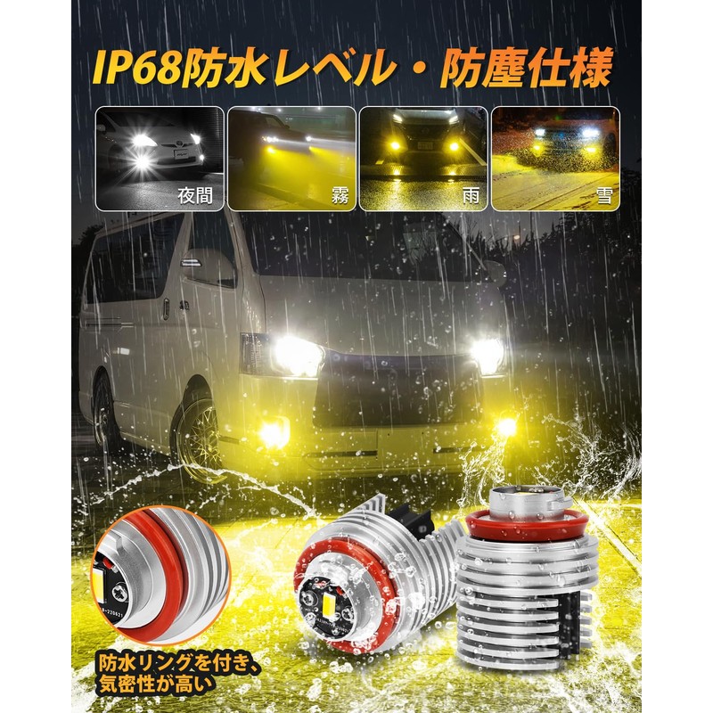 BORDAN L1B LED Fog Lamp, New Model Toyota Genuine Replacement,