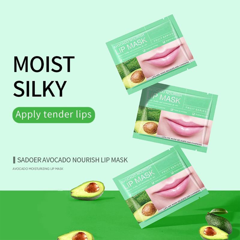 Virecose Avocado Collagen Lip Masks Set of 10