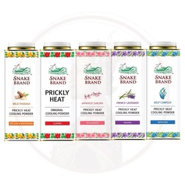 Thai Snake Brand Snake Cooling Powder Lavender, 280g, 2 pieces / 스네이크 쿨링 파우더 라벤더, 280g, 2개