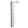 49 Brushed Stainless Steel Shower Column LED Rainfall Shower Head