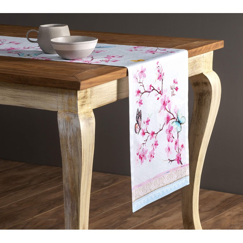 Maison d' Hermine Tablerunners 100% Cotton Decorative Easter Tablerunner Washable