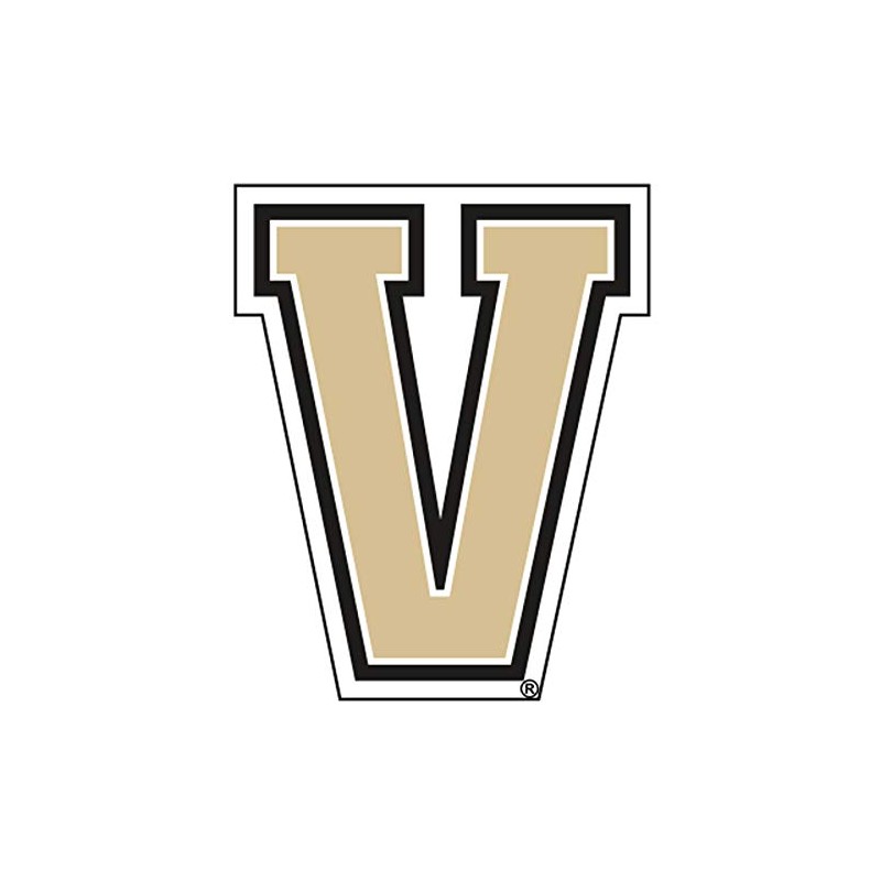 Vanderbilt Decal (V DECAL (3''4''6''12''18''), 4 in)