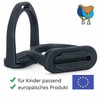 Children's Plastic Stirrups Compositi 10 cm Black