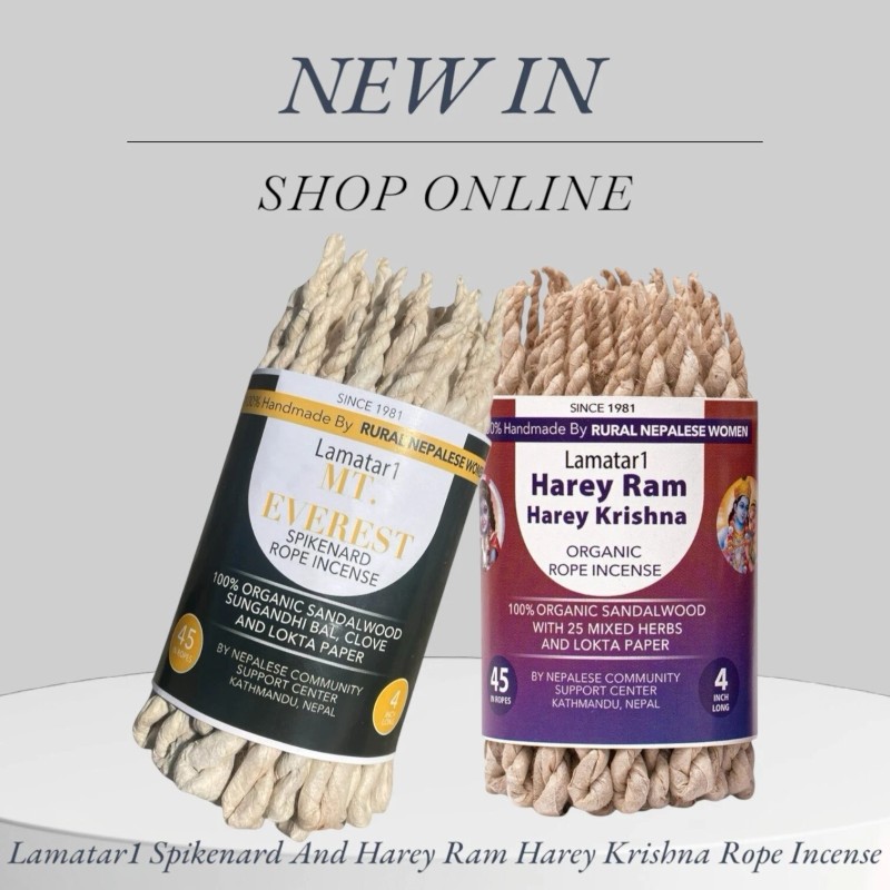 Lamatar1 Natural Rope Incense Set Of 2 Pack Burning Gently