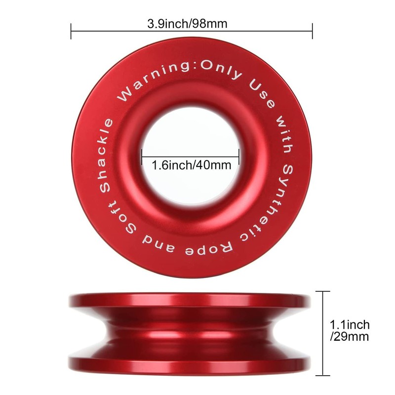 Rope Retention Pulley Rope Shackle Kit High Toughness for Off
