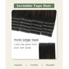 SURNEL Injected Tape in Hair Extensions 22 Inch Natural Black