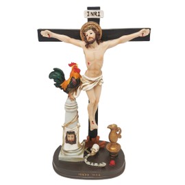 12.5" Justo Juez Statue Jesus Christ Religious Cross Just Judge Figure Image